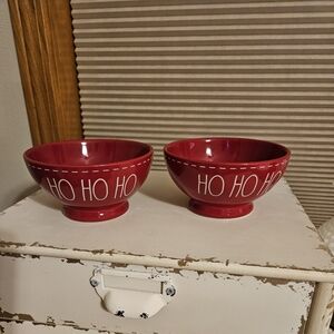 Rae Dunn Christmas ho ho bowls